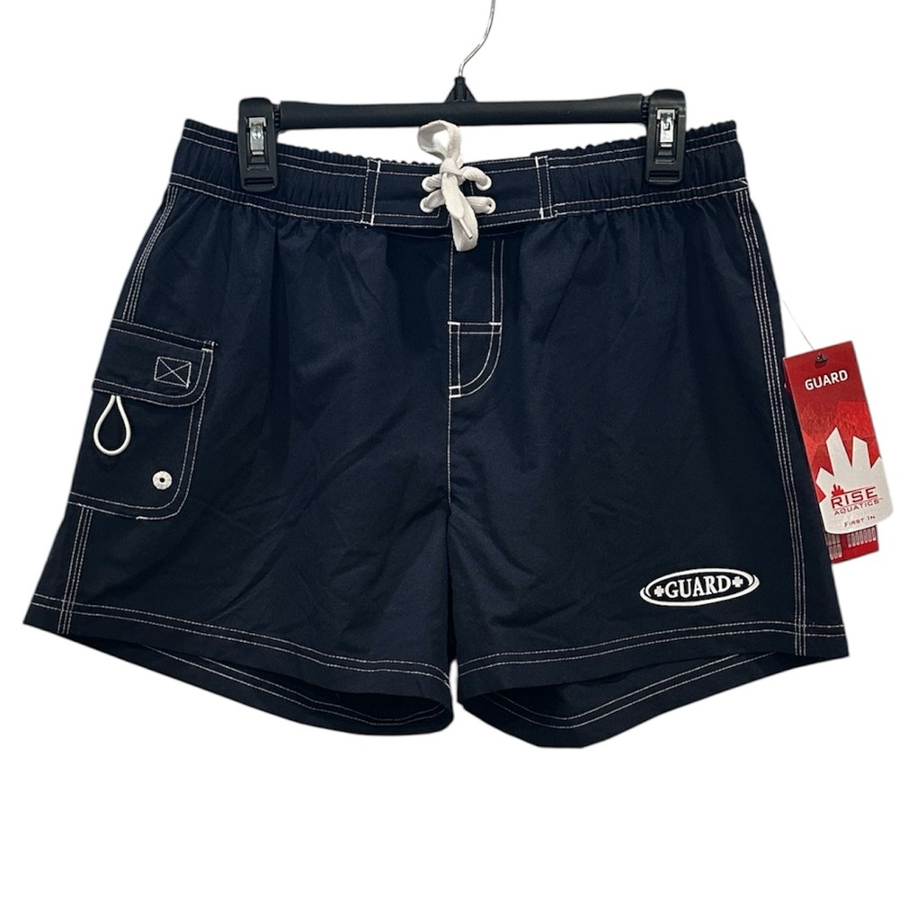 Kiefer Aquatics Lifeguard Board Shorts NEW Womens XL Navy Blue USA